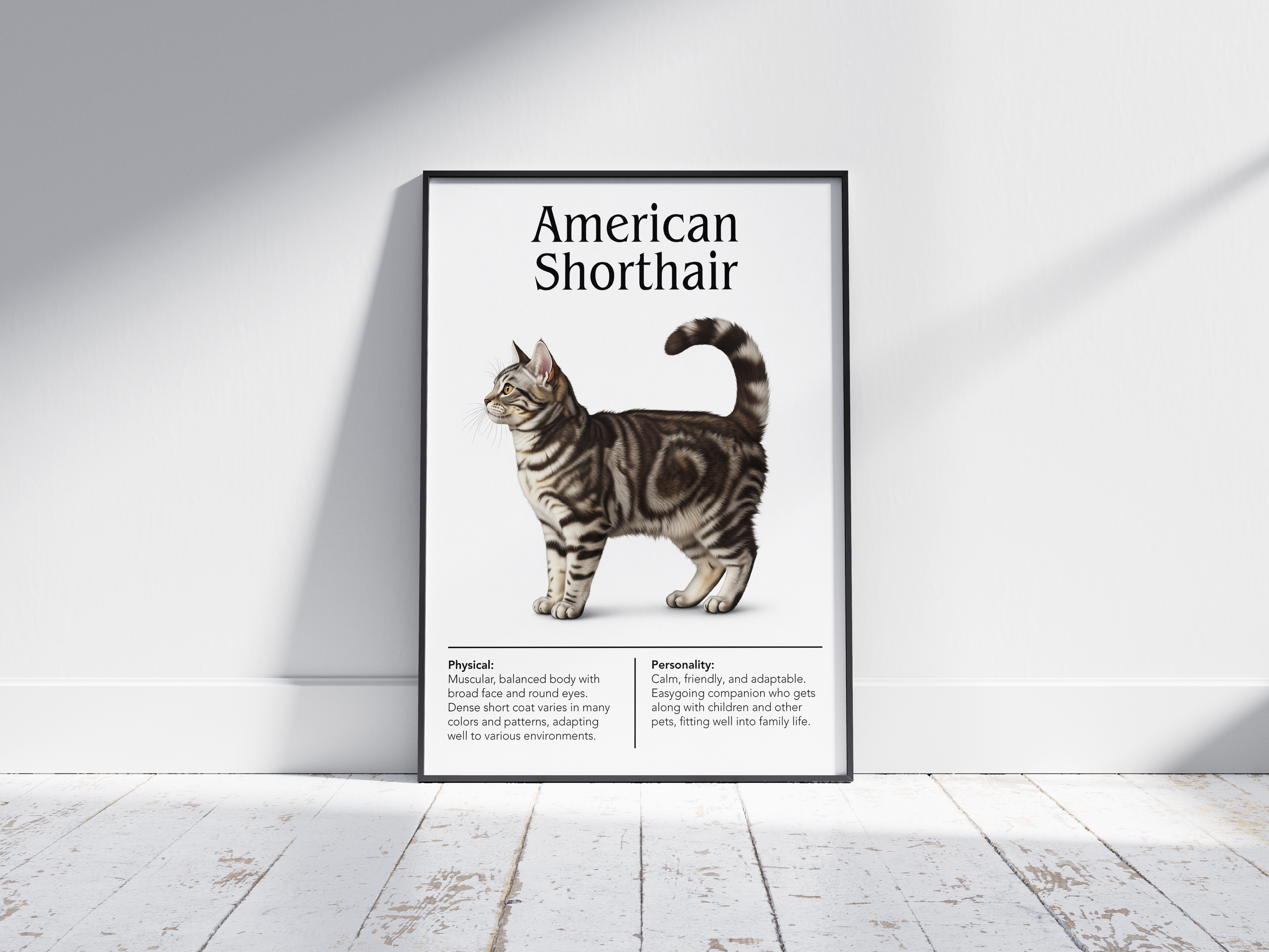 Explore our diverse range of cat breed art prints, from individual profiles to comprehensive charts. Perfect wall decor for any cat lover!
